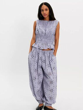 Jude Eyelet Pant Set